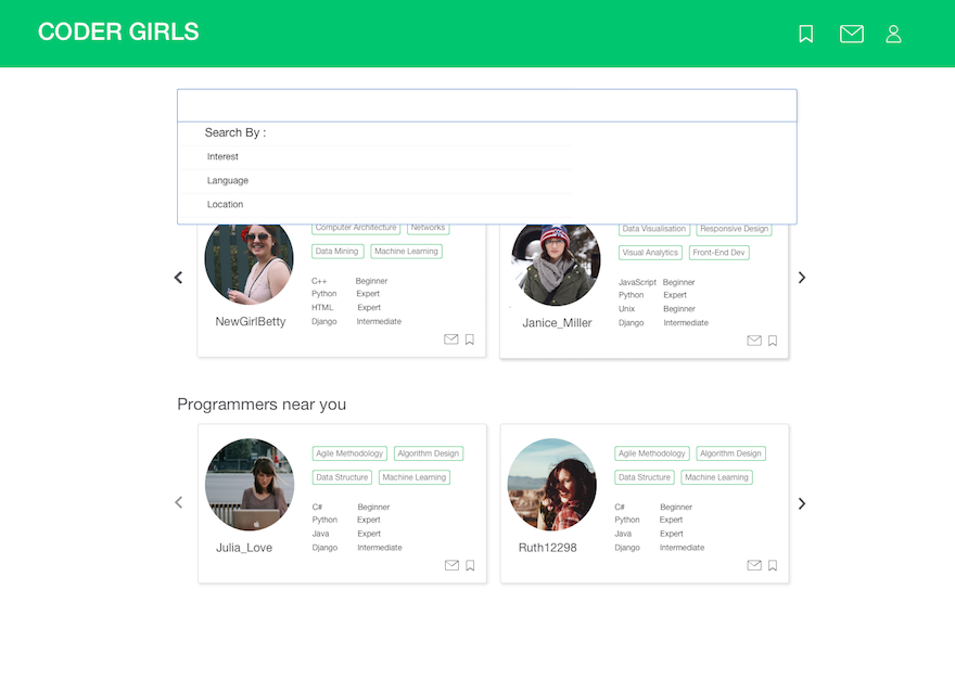 filters in digital prototype